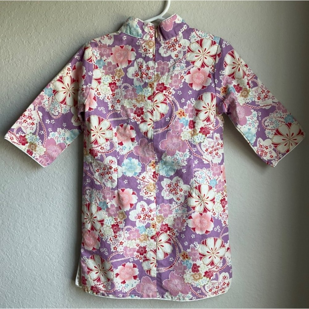 Tonglehui Girl's Linen and Cotton summer Chinese dress size 3 - Picture 2 of 10